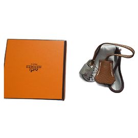Hermès campanella, cerniera e lucchetto Hermes nuovi per borsa Hermes, scatola e dustbag Marrone