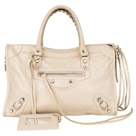 Balenciaga-Balenciaga Small The City Bag-Beige