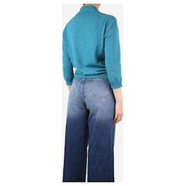Autre Marque-Blue cashmere cardigan - size UK 12-Blue