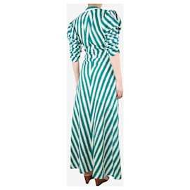 Autre Marque-Vestido largo de rayas verdes - talla S-Verde