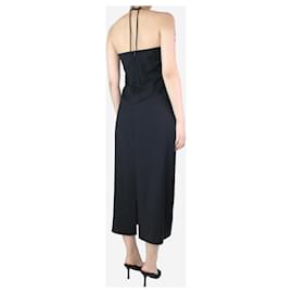 Autre Marque-Schwarzes Neckholder-Plissee-Kleid - Größe UK 10-Schwarz