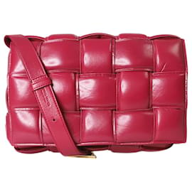 Bottega Veneta-Maroon padded Cassette shoulder bag-Brown