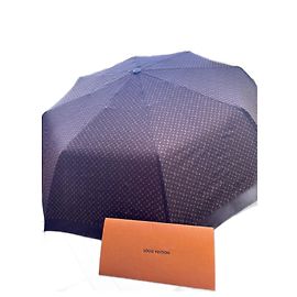 Guarda-chuva Louis Vuitton Marrom Escuro Pele Castanho escuro