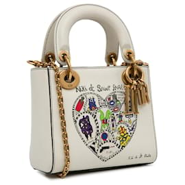 Dior-Dior Weiß x Niki de Saint Phalle Mini Lady Dior-Weiß