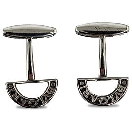 Bulgari Bvlgari Silver B.Zero1 Cufflinks Silvery
