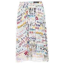 Balenciaga Jersey Skirt Eggshell Eggshell