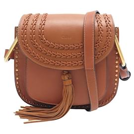 Chloé BOLSA PEQUENA CHLOE HUDSON WHIPSTITCH BOLSA DE MÃO CROSSBODY DE COURO CAMELO Camelo
