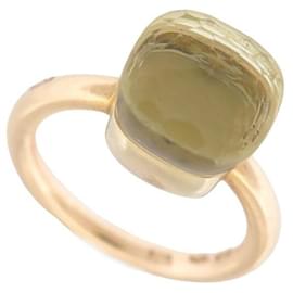 Pomellato-KLASSISCHER RING POMELLATO NUDO 51 In Gelbgold 18K ZITRONENQUARZ 6.5ct Ring-Golden