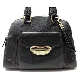 BOLSA LANCEL ADJANI GM EM COURO COM SEMENTES MARROM BOLSA DE COURO MARROM Marrom