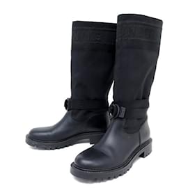 Christian Dior-NEW CHRISTIAN DIOR D-MAJOR KCI SHOES611SCN 38 BOOTS NEW BOOTS SHOES-Black