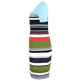 Diane Von Furstenberg-Diane Von Furstenberg Striped Midi Dress in Multicolor Viscose-Other,Python print