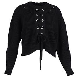 Isabel Marant Pull Laley noir en coton noir Noir