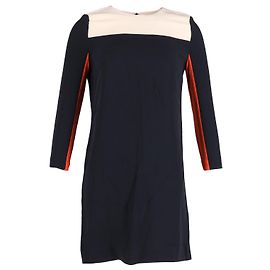 Victoria Beckham Robe Color Block à manches quart en acétate multicolore Autre Imprimé python