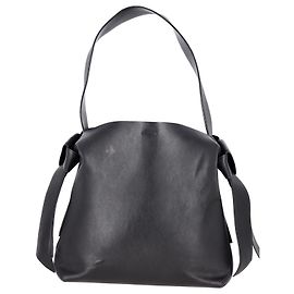 Acne Studios Sac Porté Épaule Musubi Midi en Cuir Noir Noir