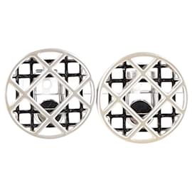 Dior-Christian Dior Clip-On Earrings in Sterling Silver-Silvery,Metallic