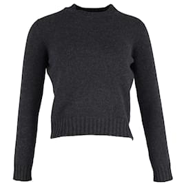 Max Mara-Max Mara Knit Sweater in Grey Cashmere-Brown