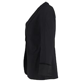 Theory-Chaqueta tipo blazer con botonadura sencilla Theory en lana reciclada negra-Negro