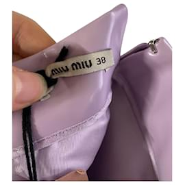 Miu Miu-Miu Miu Pencil Skirt in Purple Acrylic-Purple