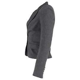 Joseph-Joseph Suit Jacket in Grey Cotton-Brown