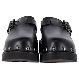 Dior-Dior Diorquake Clogs in Black Leather-Black