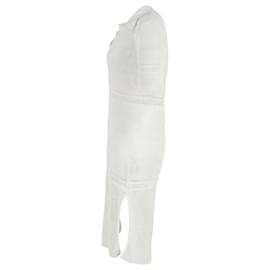 Joseph-Vestido Midi Tricotado Joseph em Viscose Creme-Branco,Cru