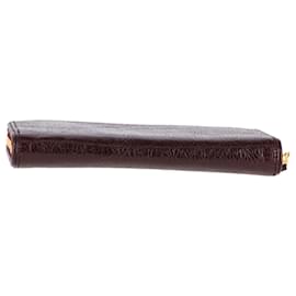 Balenciaga-Balenciaga Continental Wallet in Brown Leather-Brown