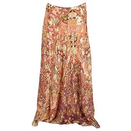 Saia Maxi Etro com Estampa Floral em Seda Multicolor Multicor