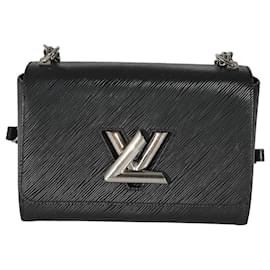 Louis Vuitton-Louis Vuitton Noir Epi Twist MM-Noir