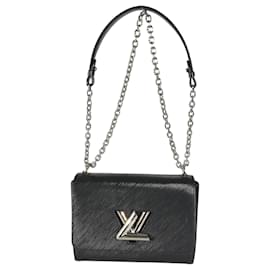 Louis Vuitton-Louis Vuitton Negro Epi Twist MM-Negro