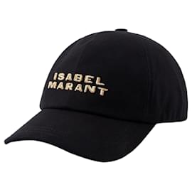 Isabel Marant-Casquette Tyron Gd - Isabel Marant - Coton - Noir-Noir