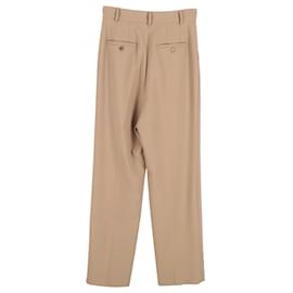 Autre Marque-The Frankie Shop Bea Trousers in Beige Polyester-Brown