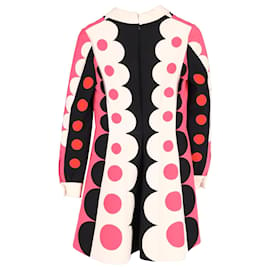 Valentino Garavani-Valentino Carmen Polka Dot Dress in Multicolor Wool-Other,Python print