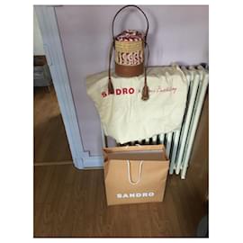 Sandro-Small basket bag from the brand Sandro-Beige