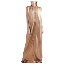 Rick Owens-Rick Owens AW17 Glitter Audrey Lame Maxi Dress Gown-Golden,Copper