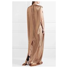 Rick Owens-Vestido largo de lentejuelas Rick Owens AW17 Glitter Audrey Lame.-Dorado,Cobre