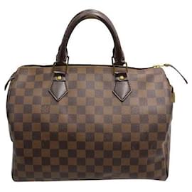 Louis Vuitton-Louis Vuitton Speedy 30 em Damier Ebene-Marrom