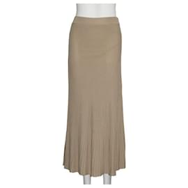 Michael Kors-Beige Pleated Maxi Skirt-Beige