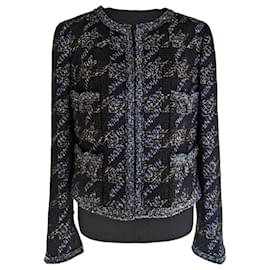 Chanel-Botões de casaco preto de tweed CC-Preto