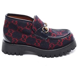 Gucci GG pattern leather sneakers dark red Dark red