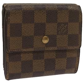 Louis Vuitton-LOUIS VUITTON Damier Ebene Portefeuille Elise Wallet N61654 LV Auth 67254-Other