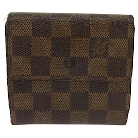 Louis Vuitton-LOUIS VUITTON Damier Ebene Portefeuille Elise Geldbörse N61654 LV Auth 67254-Andere