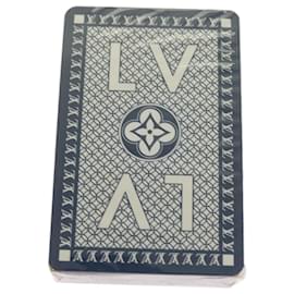 Louis Vuitton-LOUIS VUITTON Cartes à jouer Bleu LV Auth ki4137-Bleu