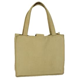 Chanel-CHANEL Hand Bag Nylon Beige CC Auth bs12434-Beige