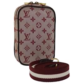Louis Vuitton-LOUIS VUITTON Monogram Mini Usu Digital Pouch Rouge M60001 LV Auth bs12523-Rouge