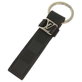 Louis Vuitton-LOUIS VUITTON Damier Graphit LV Dragonne Schlüsselanhänger M62706 LV Auth 67170-Andere