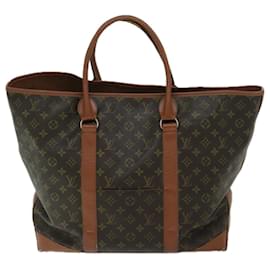 Louis Vuitton-LOUIS VUITTON Monogram Sac Weekend GM Tote Bag M42420 LV Auth 67313-Monogram