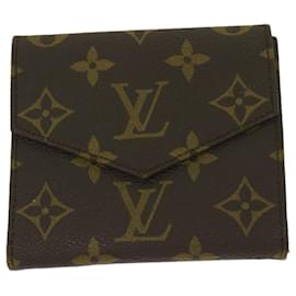 Louis Vuitton-LOUIS VUITTON Monogram Porte Monnaie Billets Wallet Vintage M61660 auth 67512-Monogram