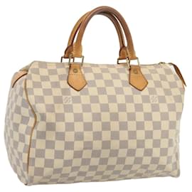 Louis Vuitton-Louis Vuitton Damier Azur Speedy 30 Hand Bag N41533 Auth LV 67367-Autre