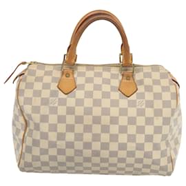 Louis Vuitton-Louis Vuitton Damier Azur Speedy 30 Handtasche N.41533 LV Auth 67367-Andere