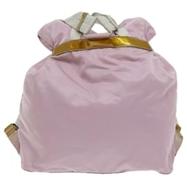 Prada-PRADA Backpack Nylon Pink Auth am5834-Pink